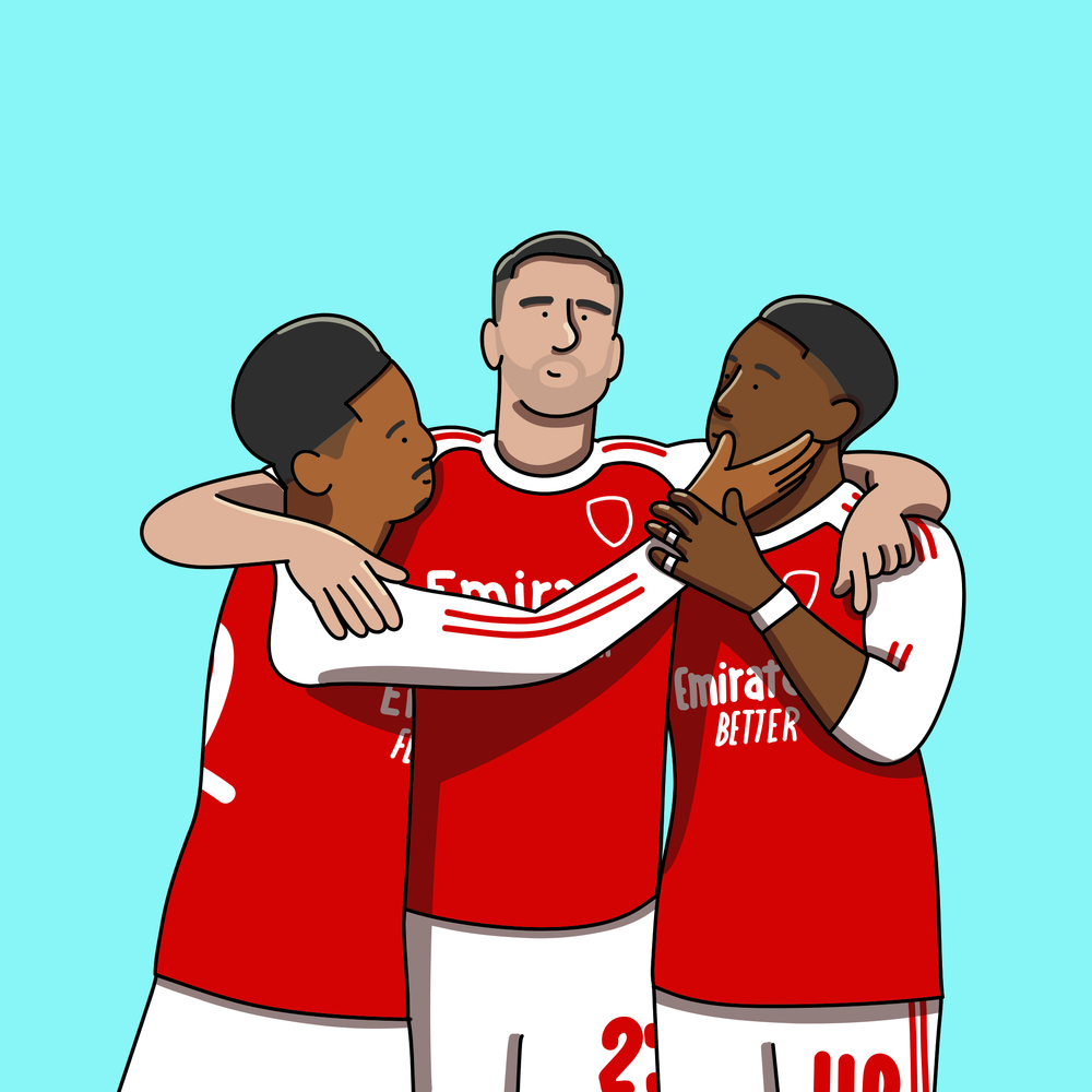 Arsenal Brighton Poorly Drawn