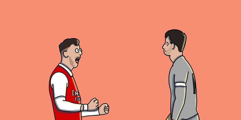 A Poorly Drawn Breakdown of the Chaotic Ending of Arsenal - Bournemouth 