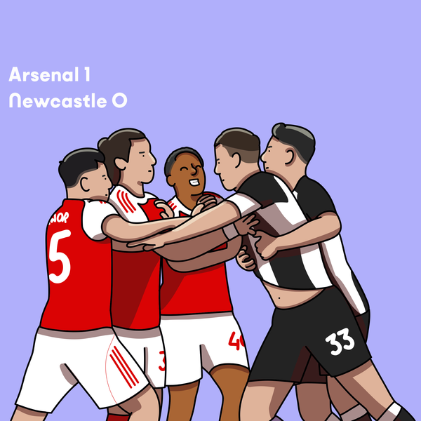 Arsenal Newcastle  Poorly Drawn