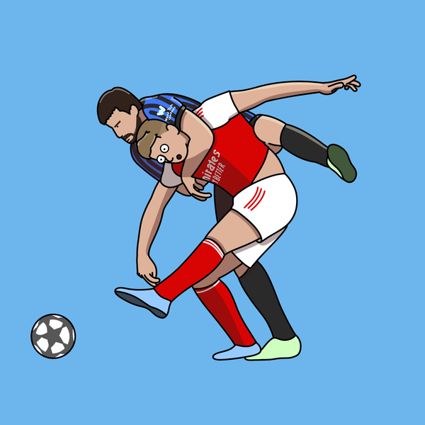 Inter Milan Arsenal Poorly Drawn