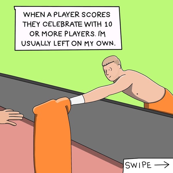 A comic about Aaron Ramsdale